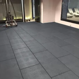18m2 single garage package, BeFit Flatline Grey Rubber Gym Flooring