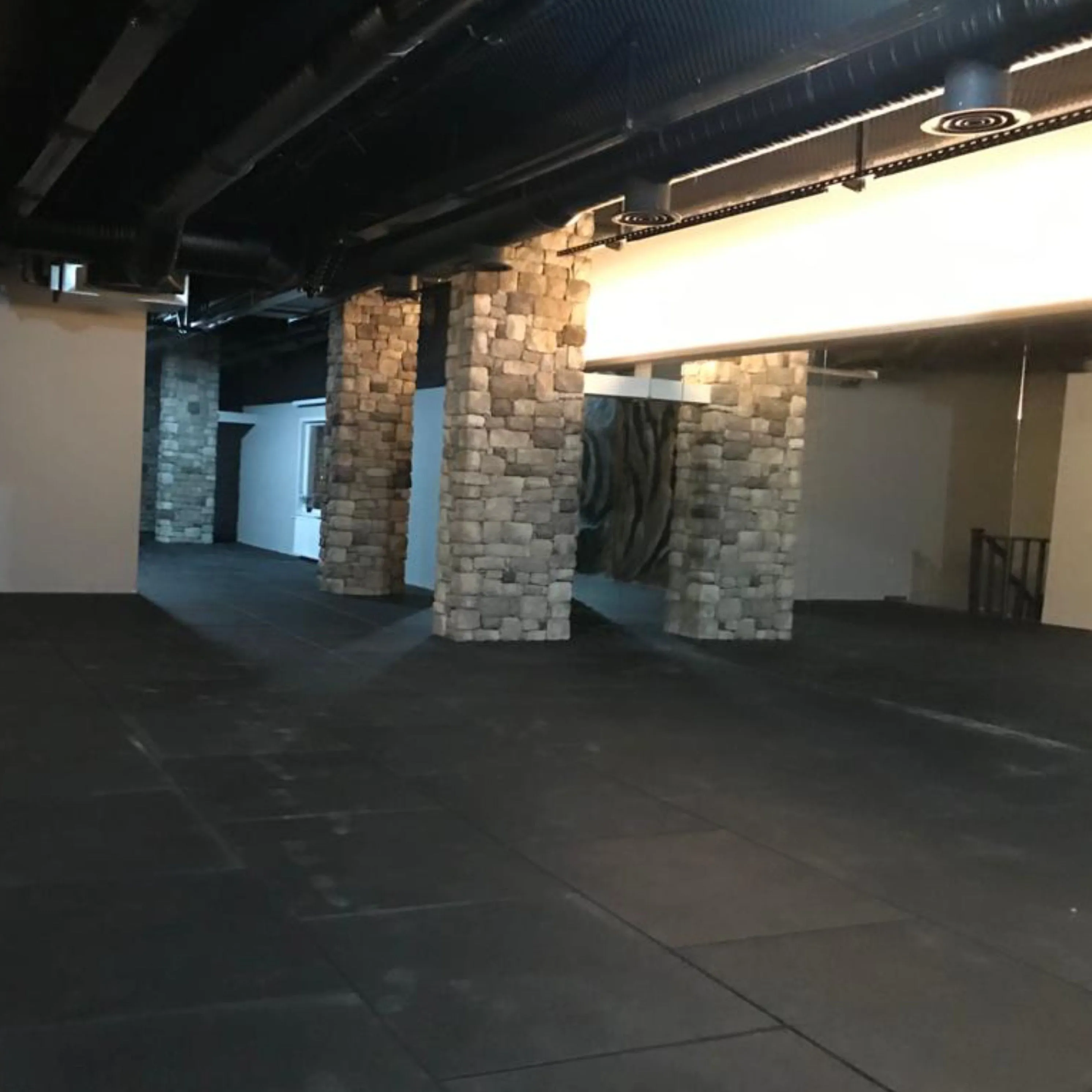 27m2 double garage package, 20mm Flatline Pro Black Rubber Gym Flooring