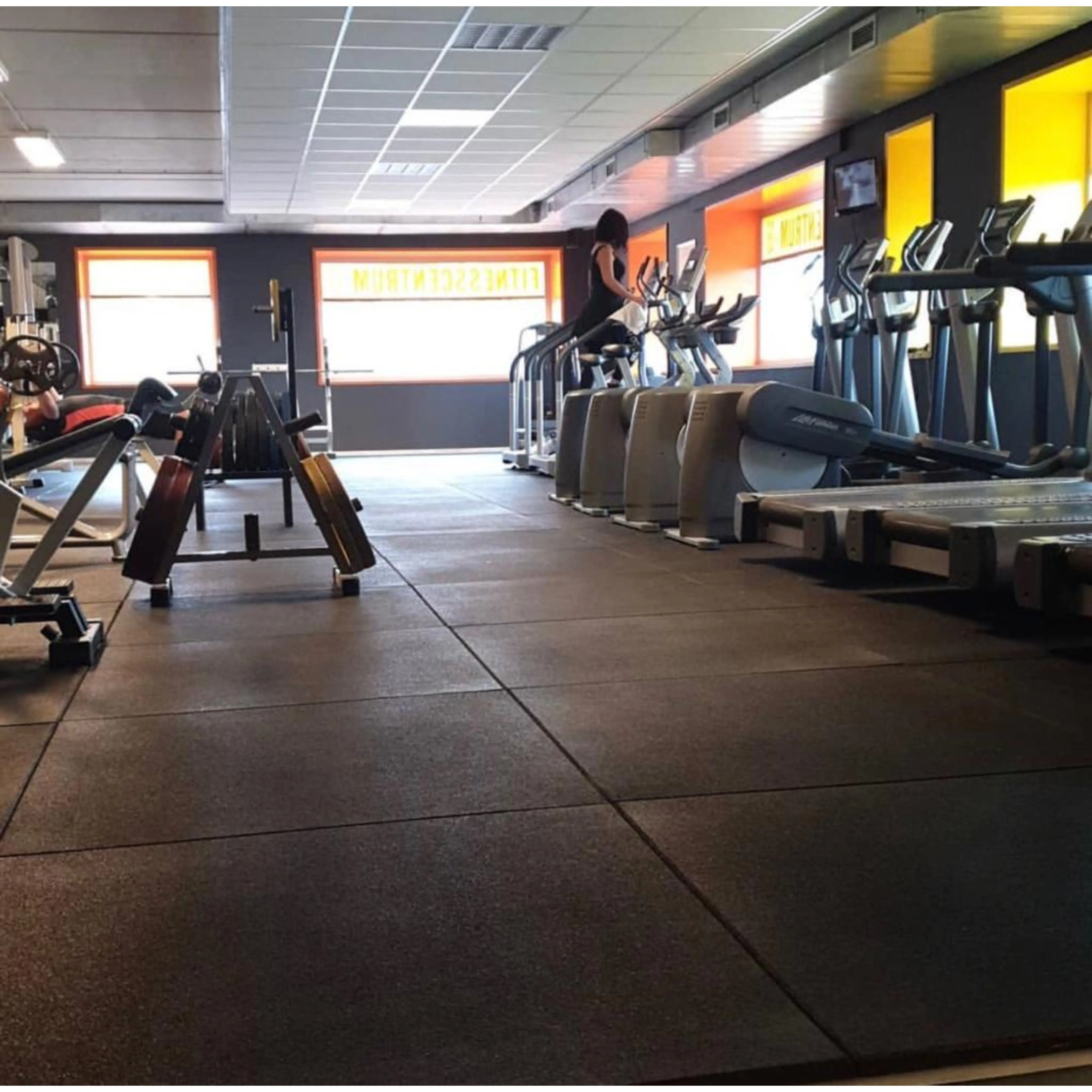 27m2 double garage package, 20mm Flatline Pro Black Rubber Gym Flooring