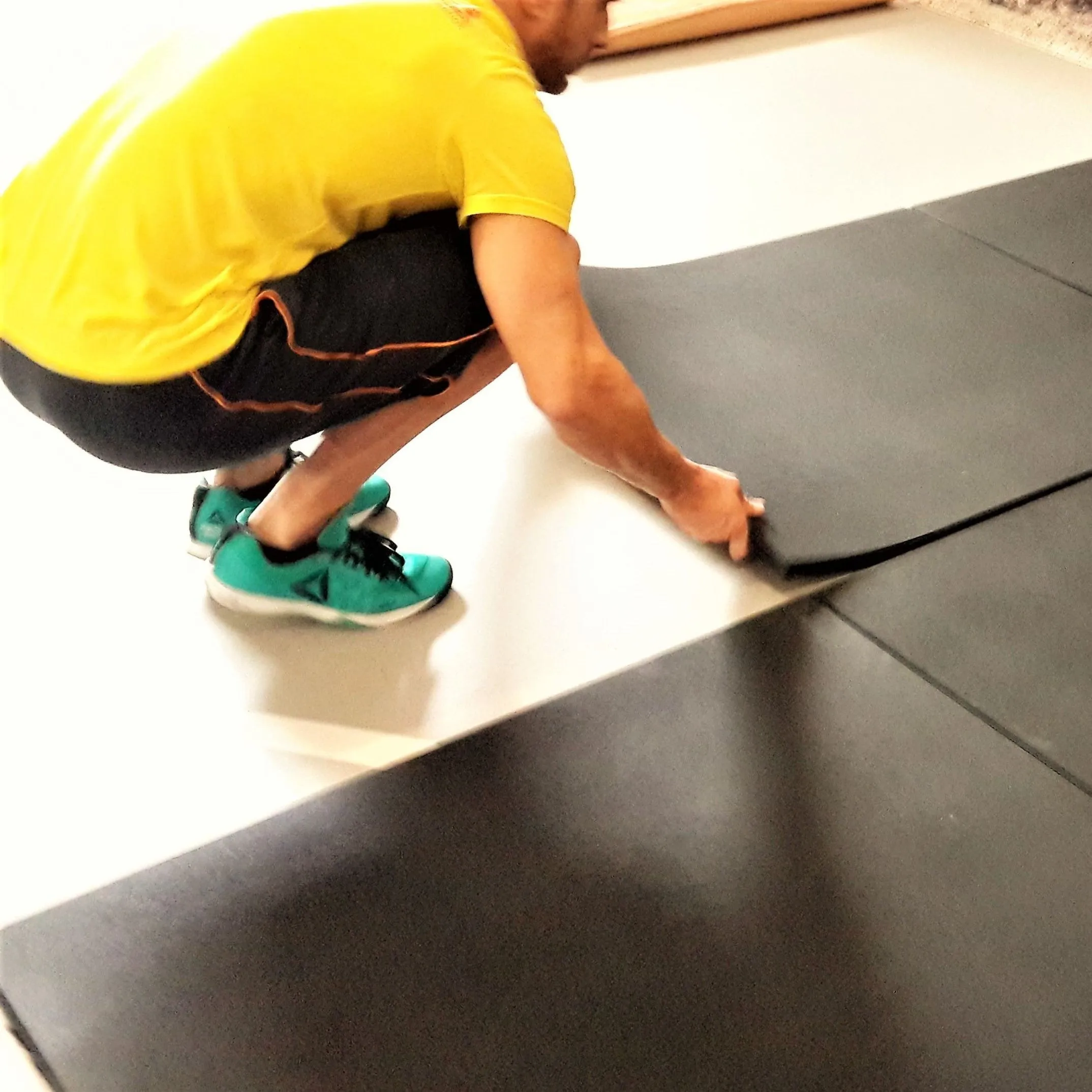 27m2 double garage package, 20mm Flatline Pro Black Rubber Gym Flooring