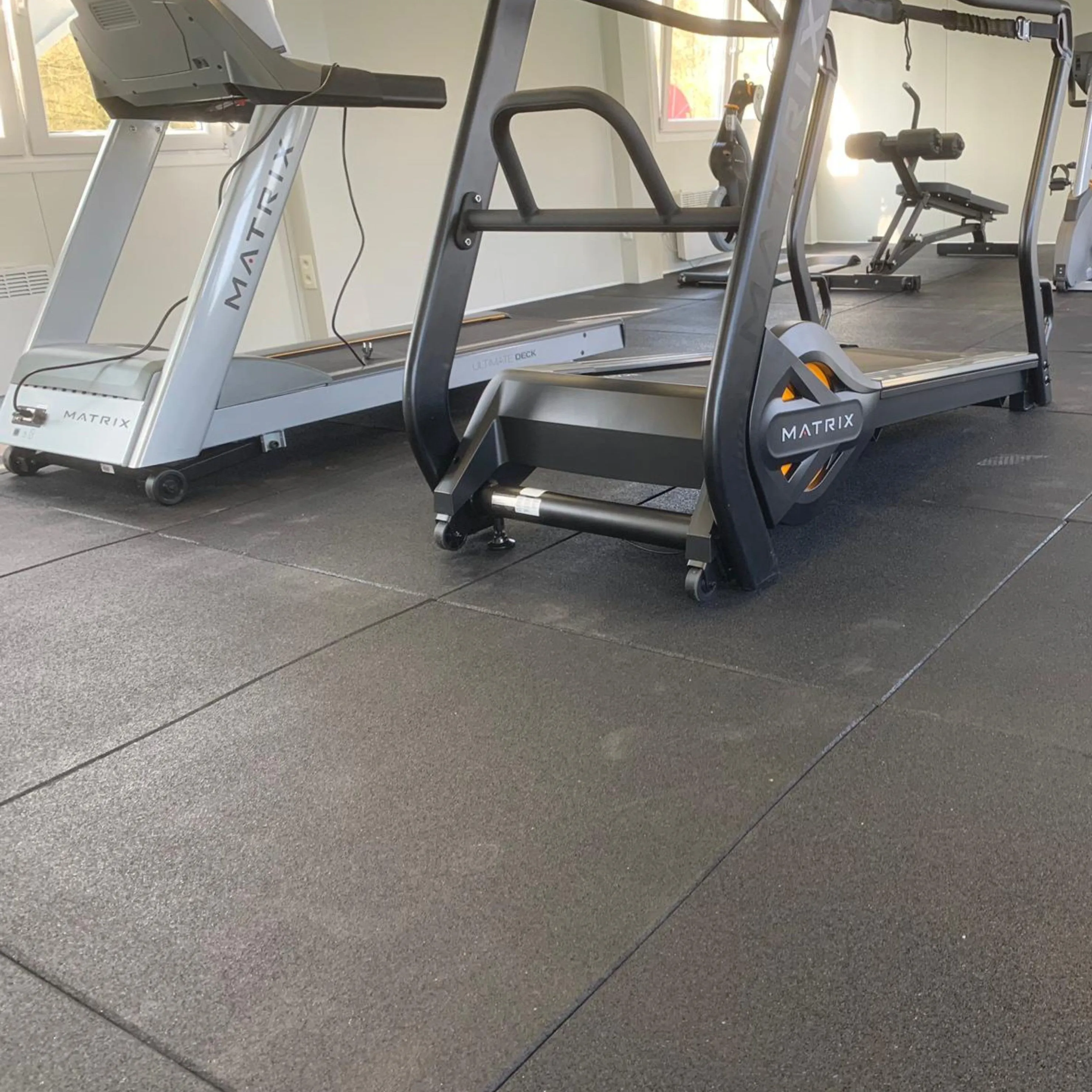 27m2 double garage package, 20mm Flatline Pro Black Rubber Gym Flooring
