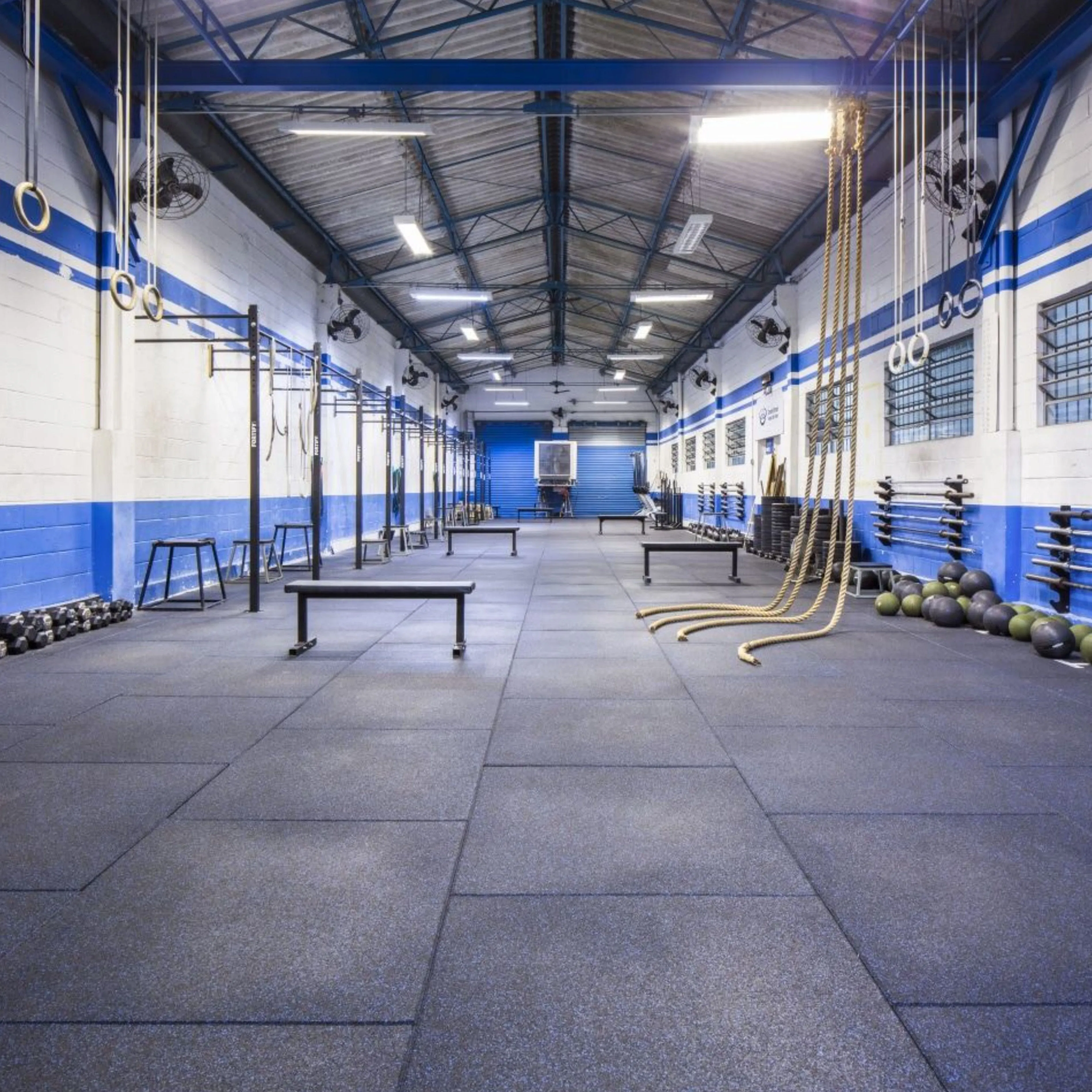 27m2 double garage package, 20mm Flatline Pro Black Rubber Gym Flooring
