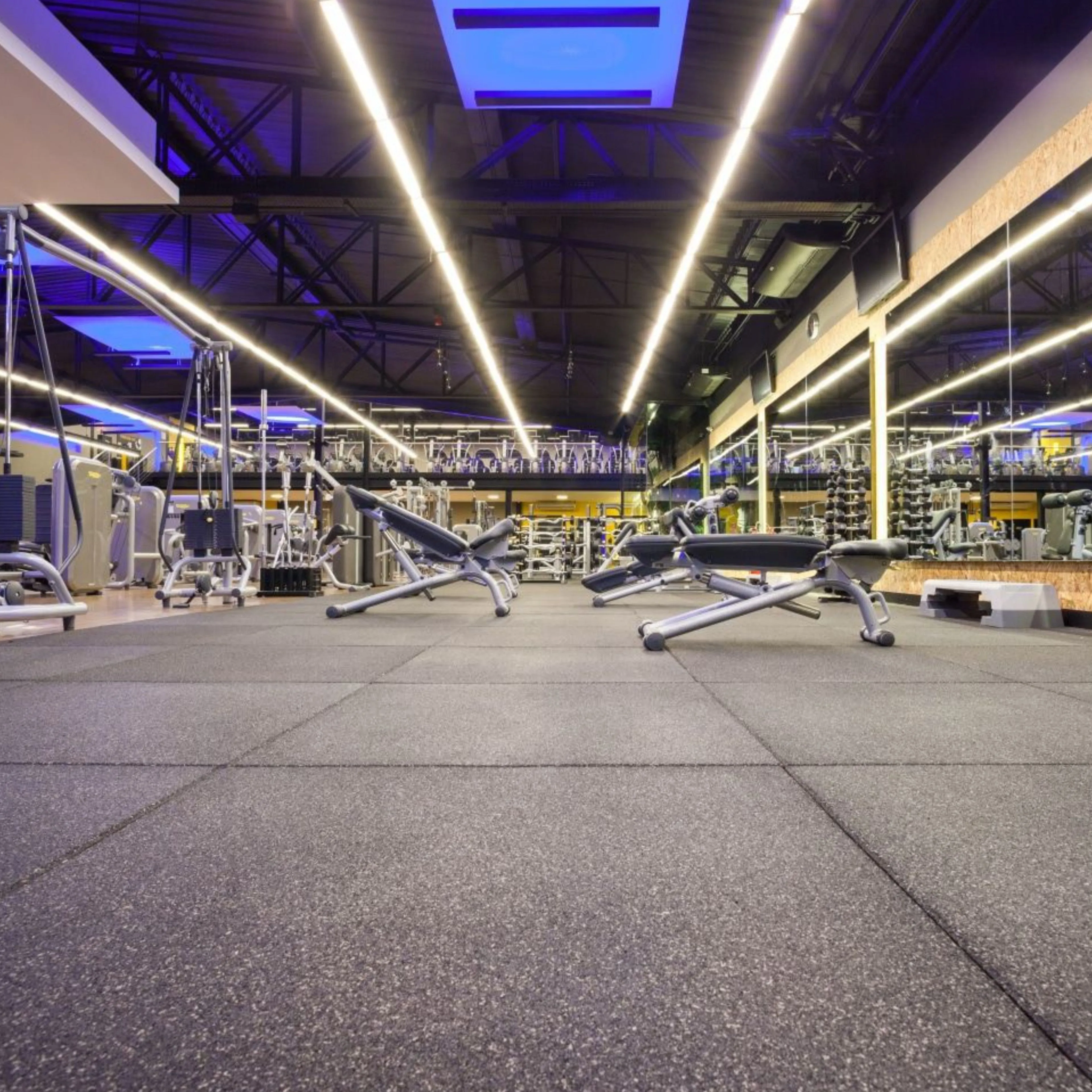 27m2 double garage package, 20mm Flatline Pro Black Rubber Gym Flooring