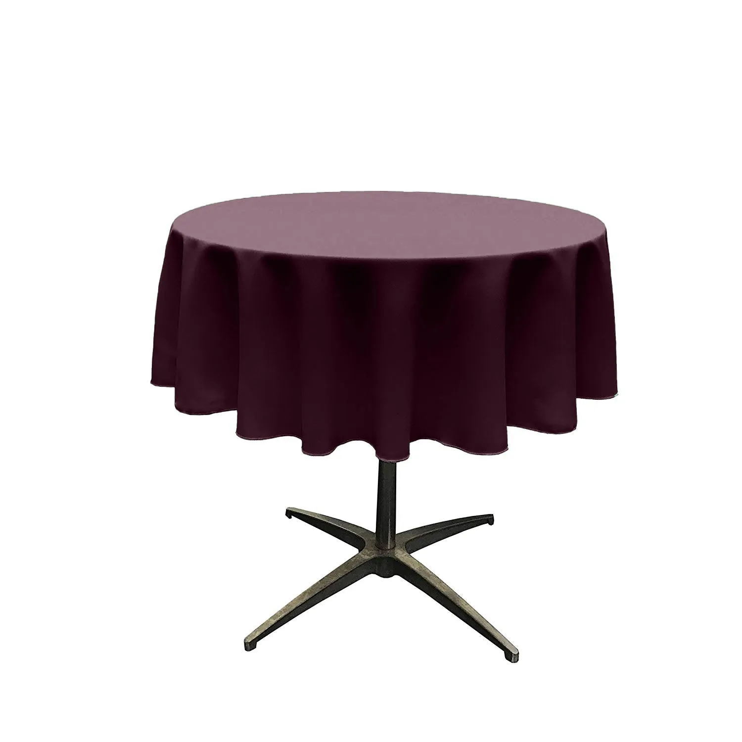 54" ROUND POLY POPLIN SEAMLESS TABLECLOTH