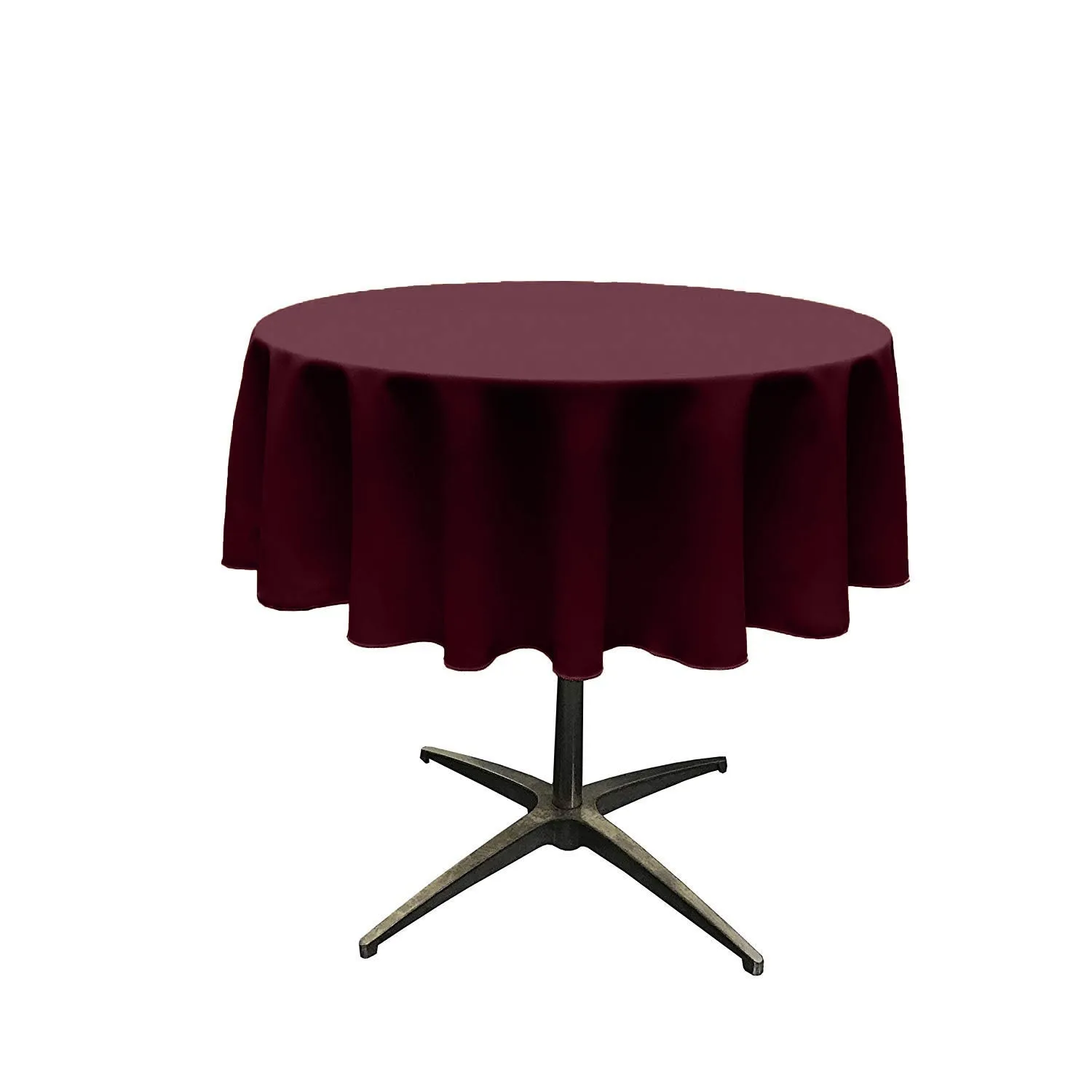 54" ROUND POLY POPLIN SEAMLESS TABLECLOTH