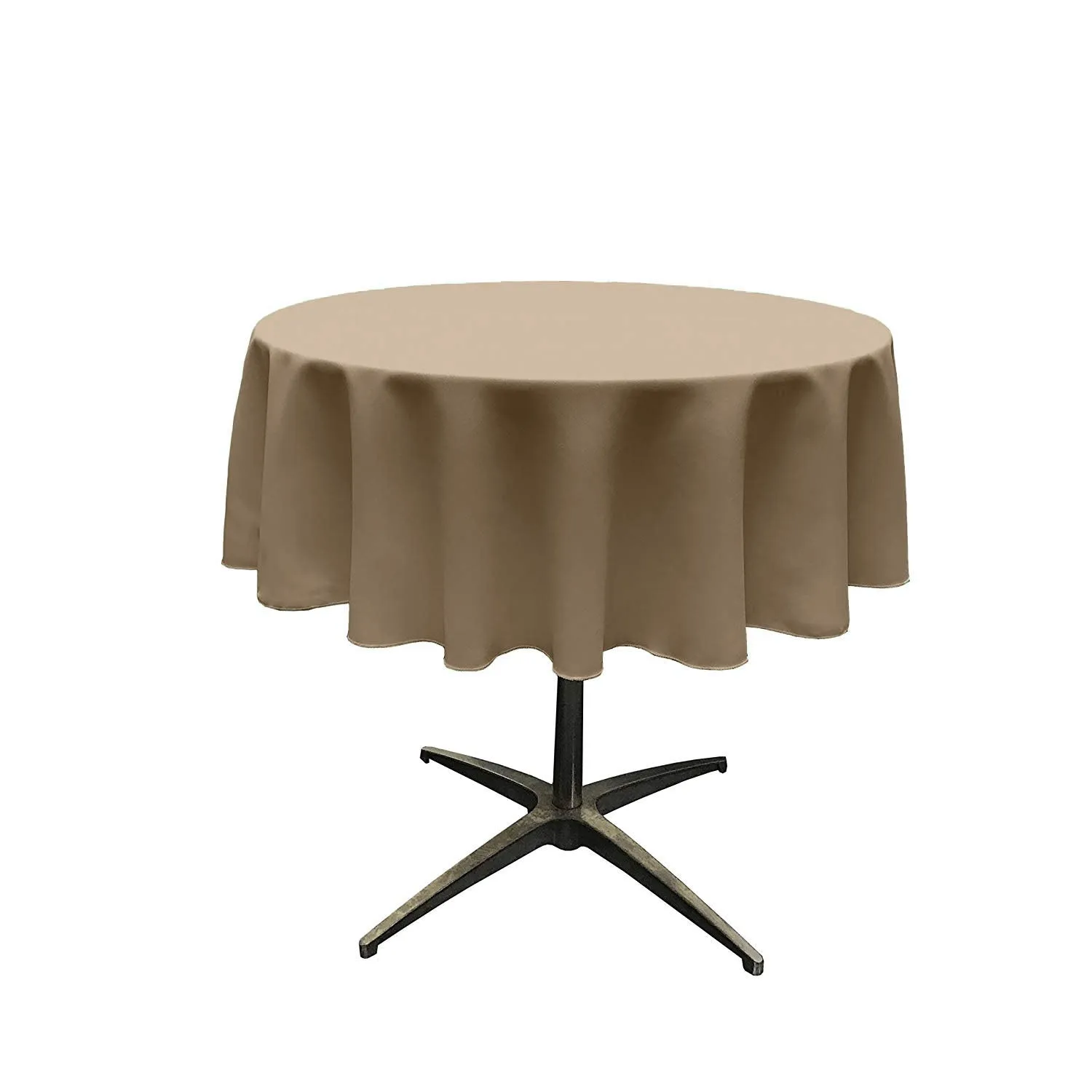 54" ROUND POLY POPLIN SEAMLESS TABLECLOTH