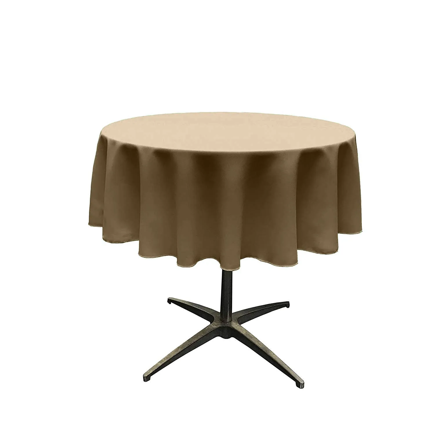 54" ROUND POLY POPLIN SEAMLESS TABLECLOTH