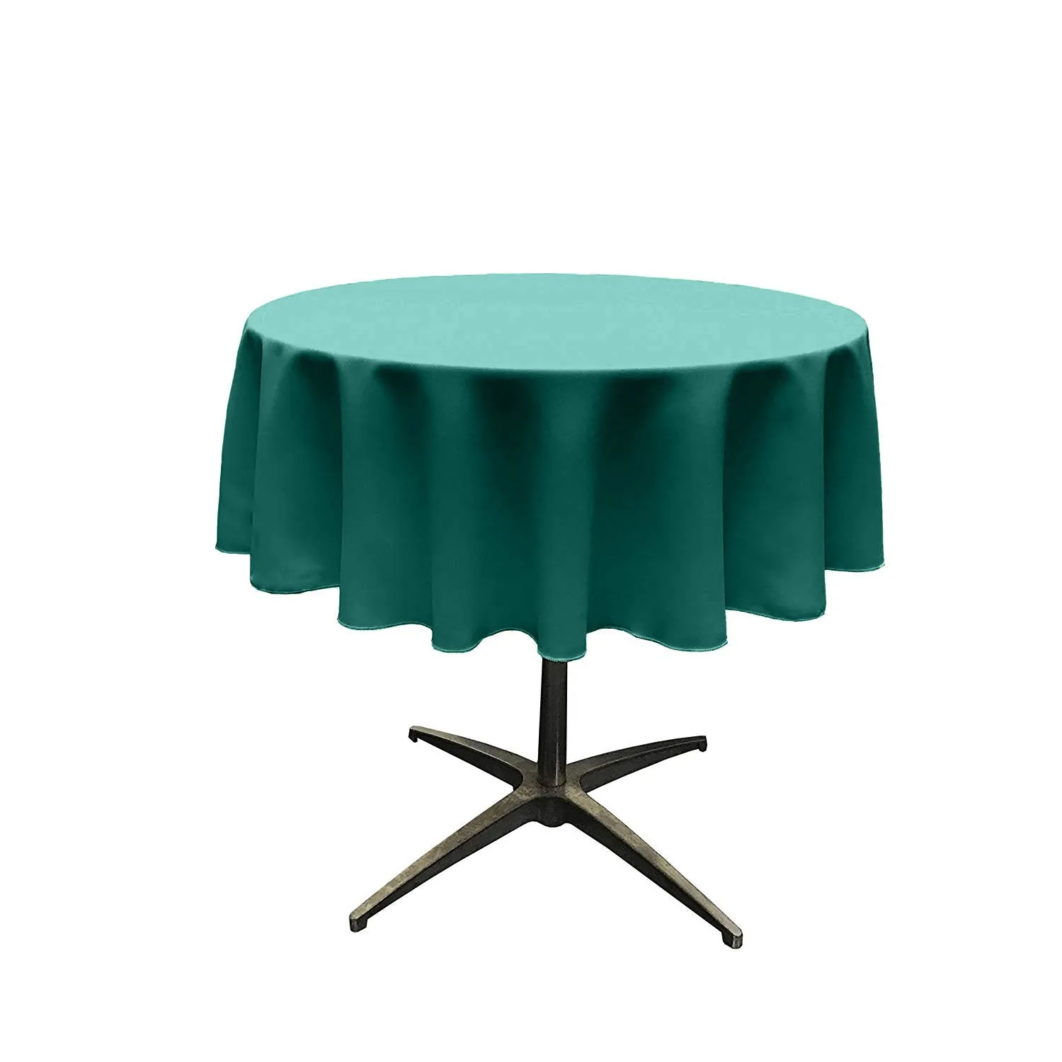 54" ROUND POLY POPLIN SEAMLESS TABLECLOTH