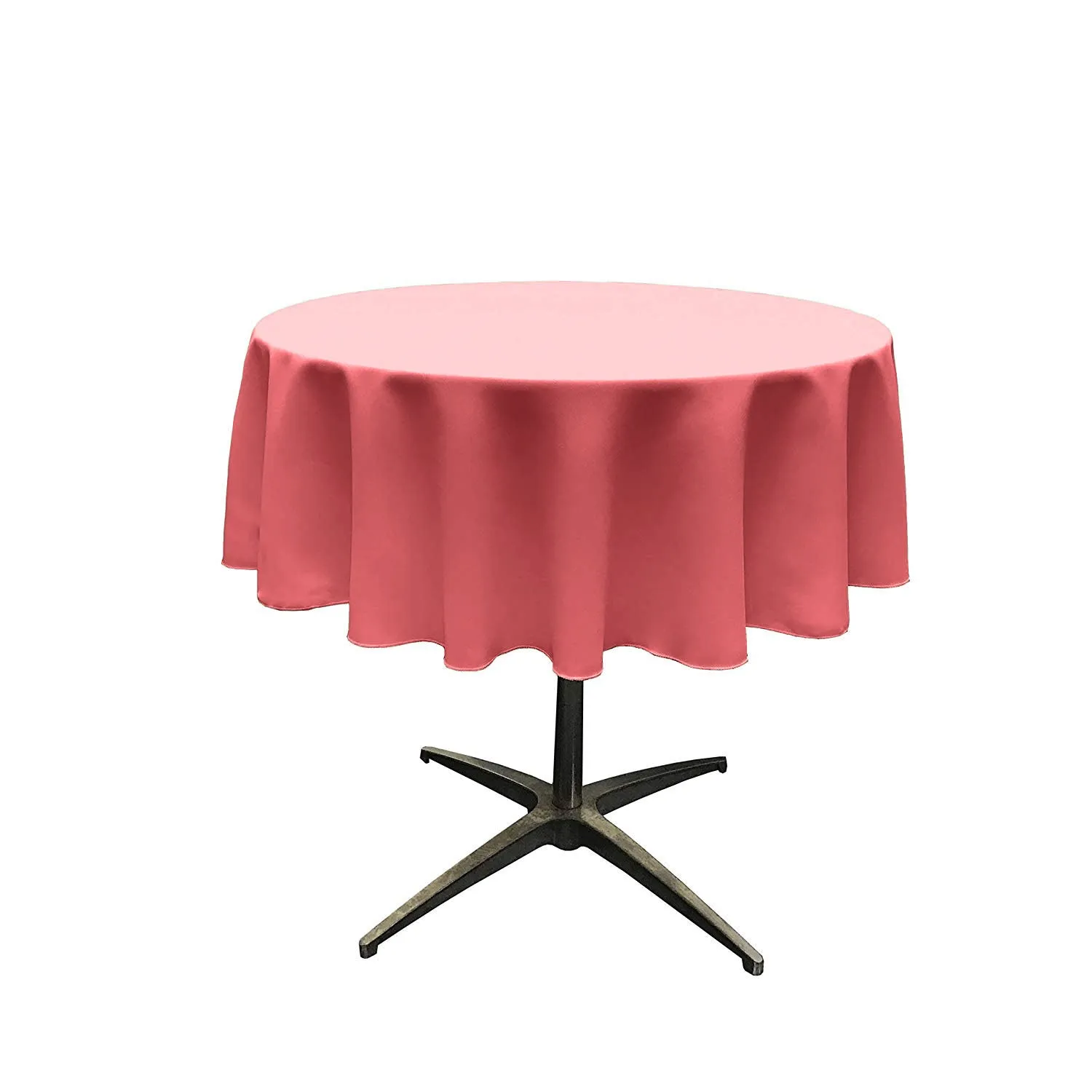 54" ROUND POLY POPLIN SEAMLESS TABLECLOTH