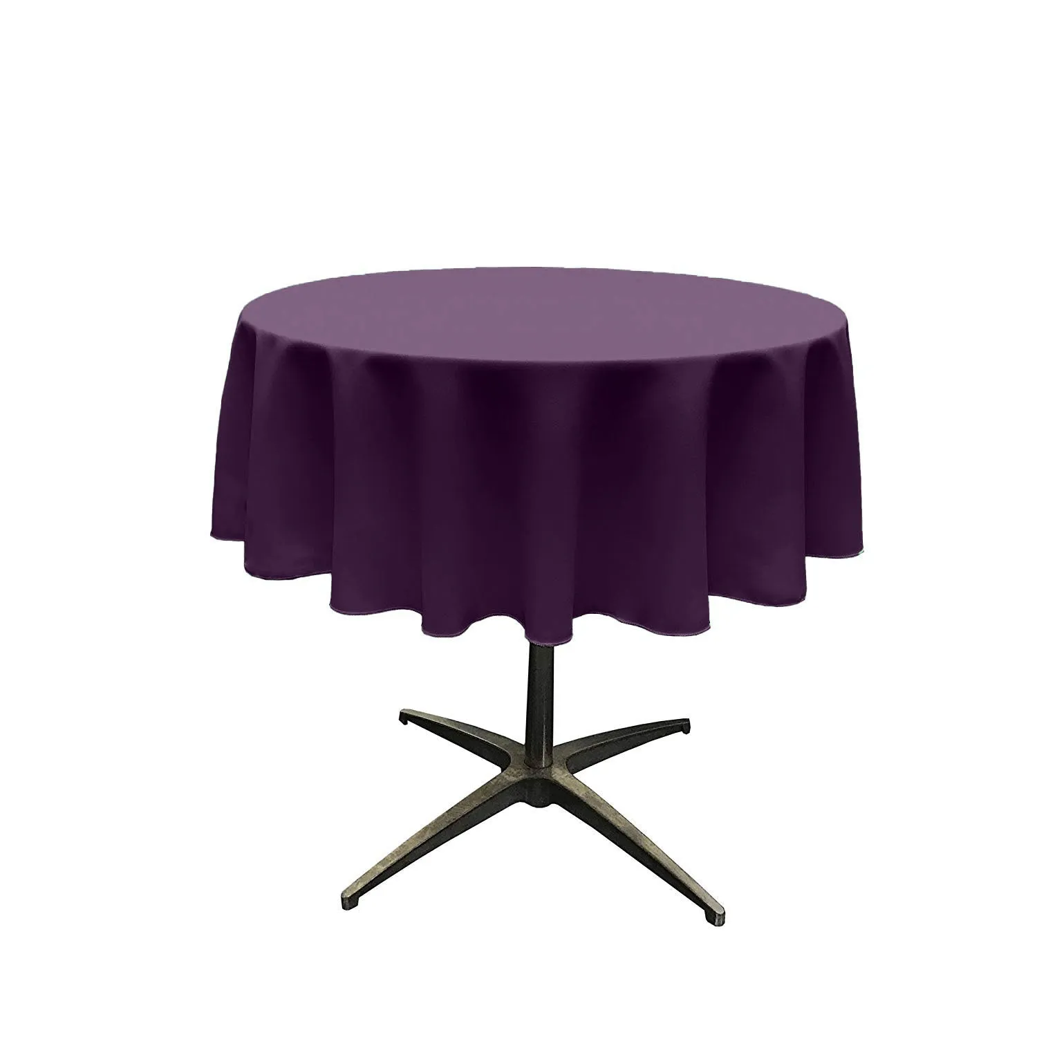 54" ROUND POLY POPLIN SEAMLESS TABLECLOTH