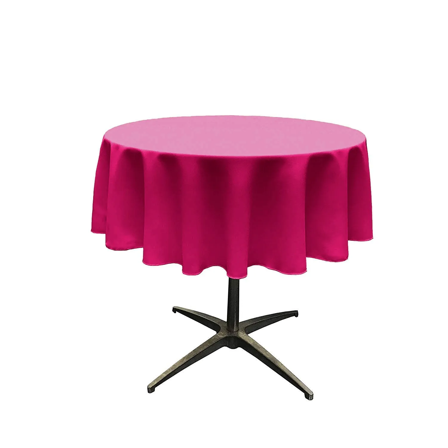 54" ROUND POLY POPLIN SEAMLESS TABLECLOTH