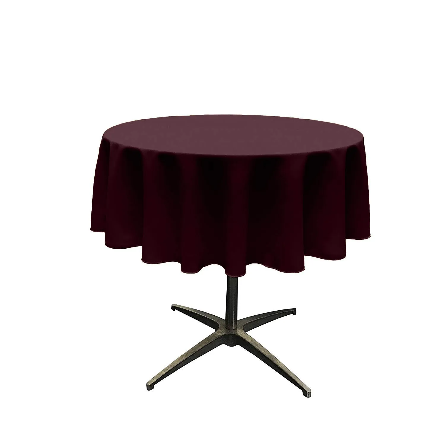 54" ROUND POLY POPLIN SEAMLESS TABLECLOTH