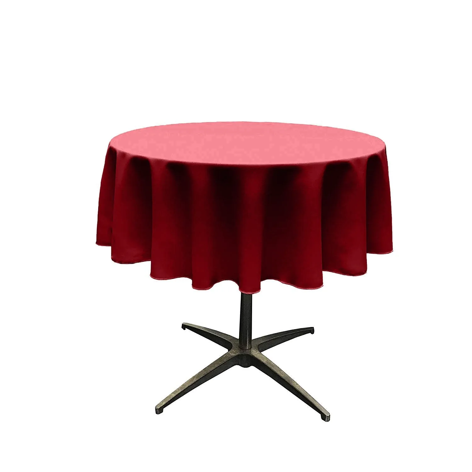 54" ROUND POLY POPLIN SEAMLESS TABLECLOTH