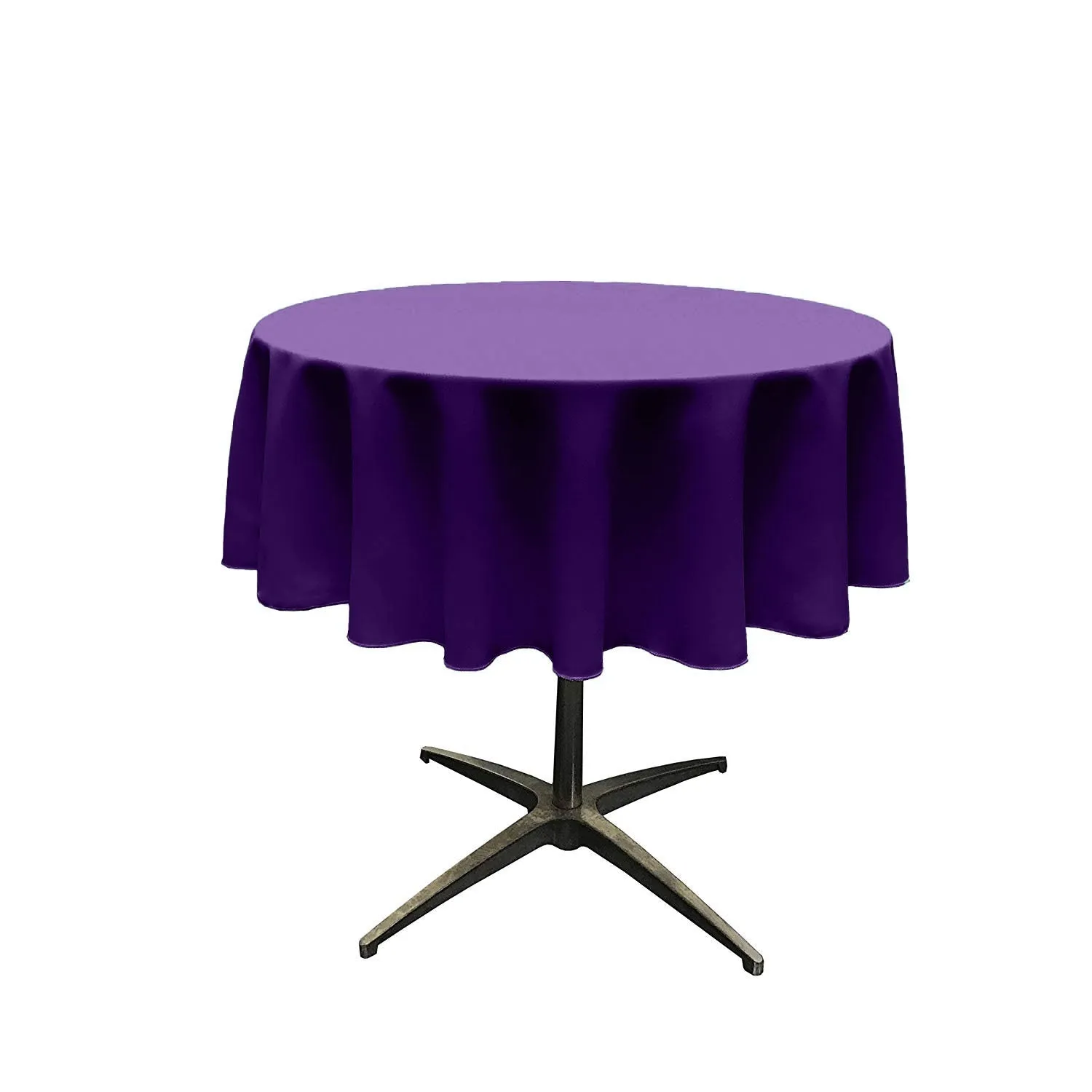 54" ROUND POLY POPLIN SEAMLESS TABLECLOTH