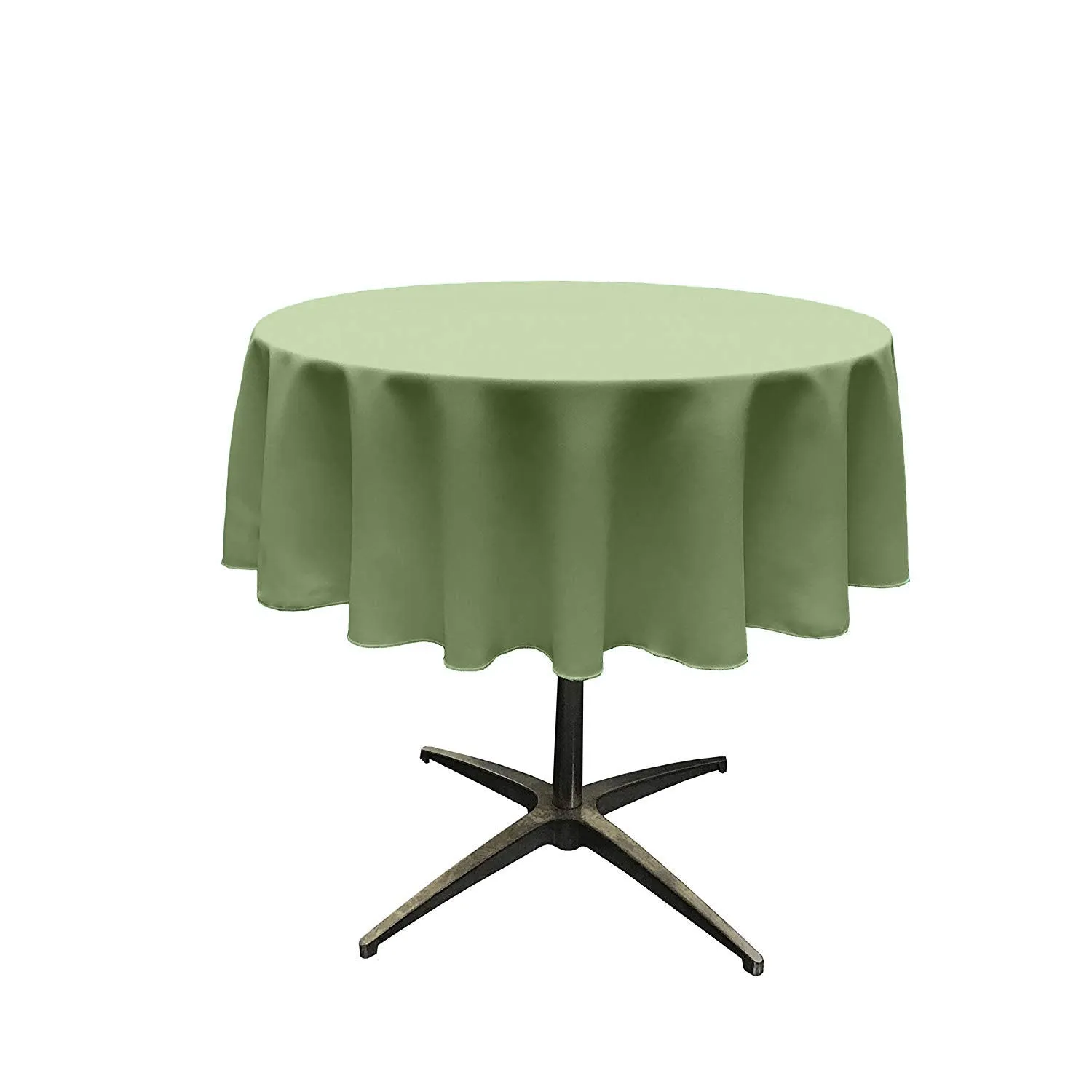 54" ROUND POLY POPLIN SEAMLESS TABLECLOTH