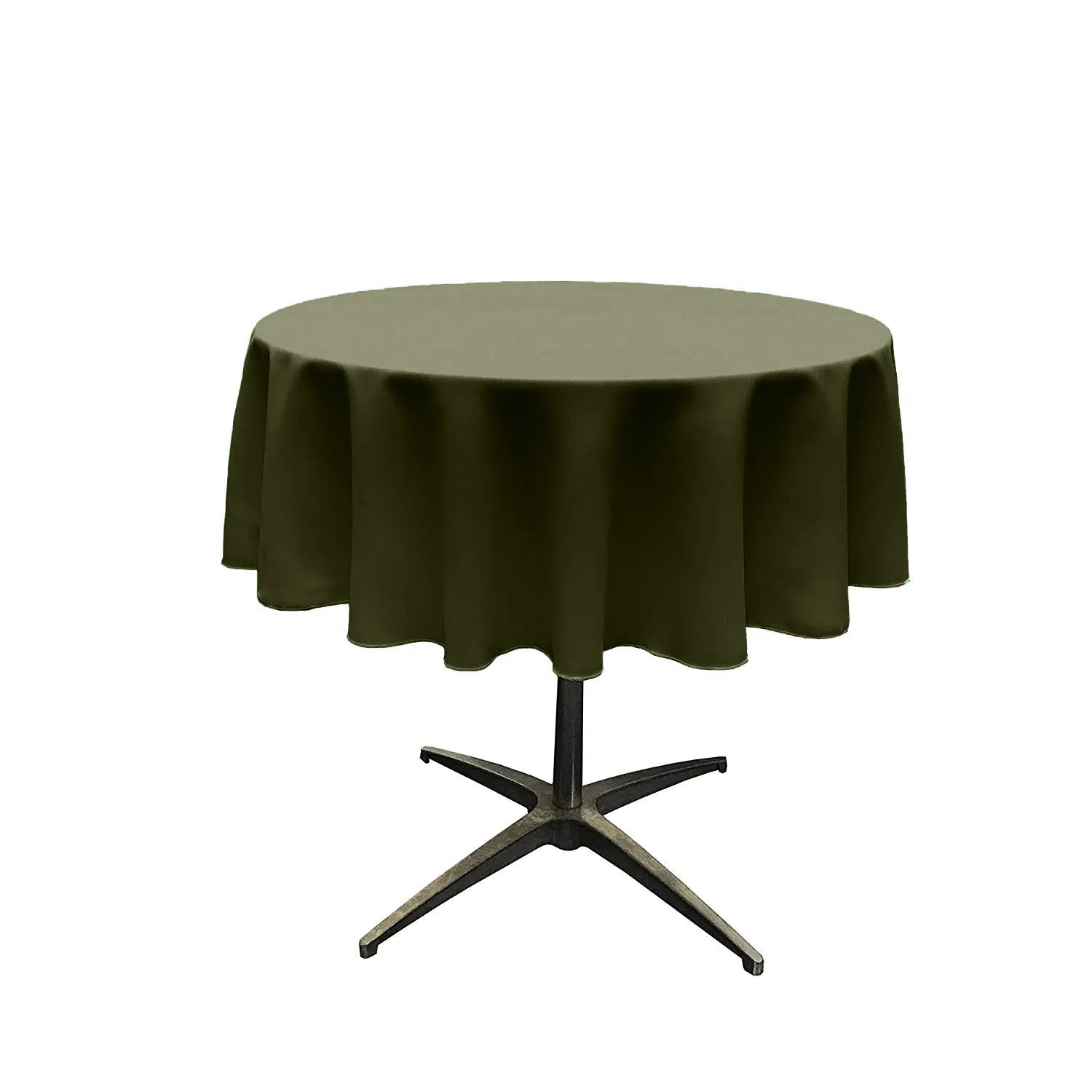 54" ROUND POLY POPLIN SEAMLESS TABLECLOTH
