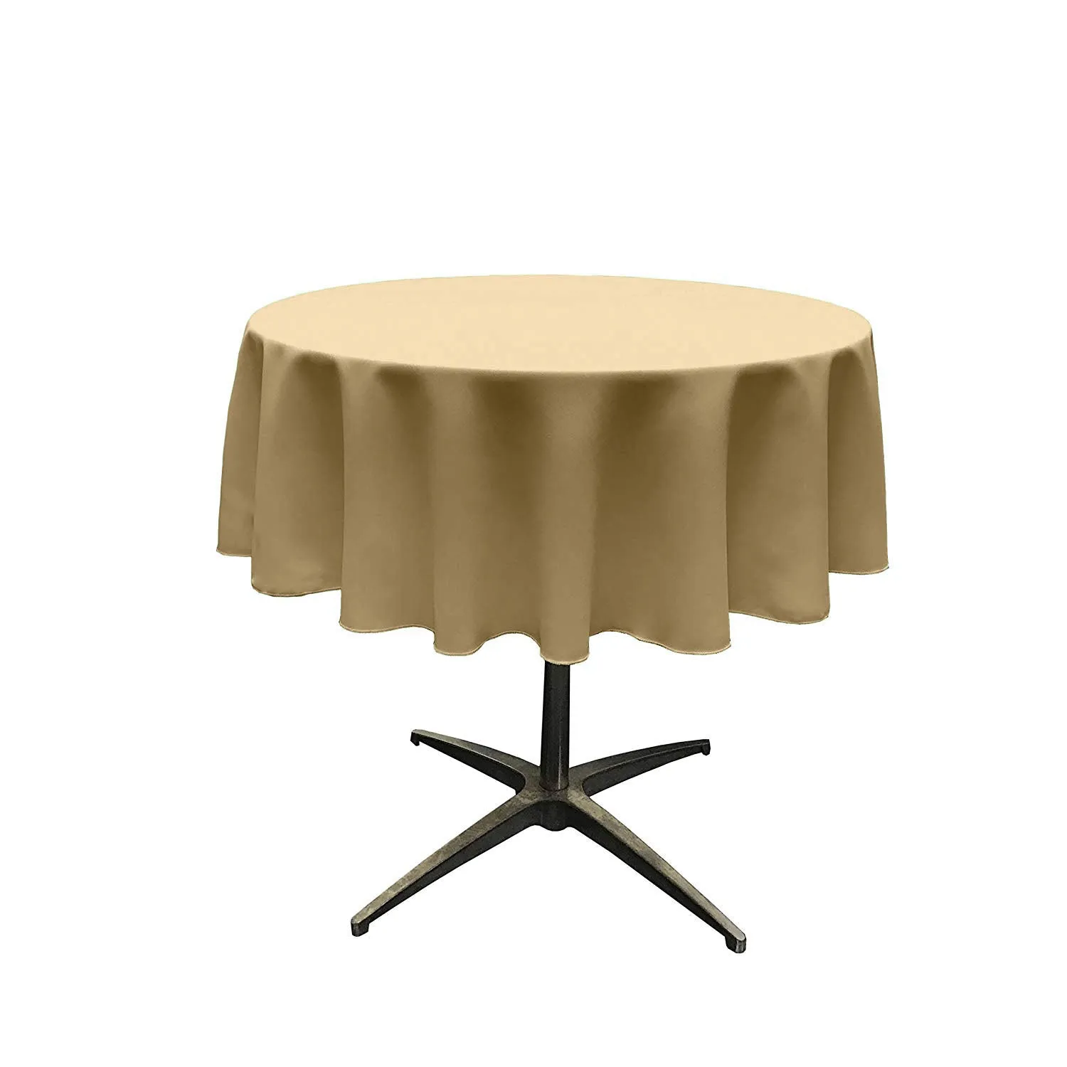 54" ROUND POLY POPLIN SEAMLESS TABLECLOTH