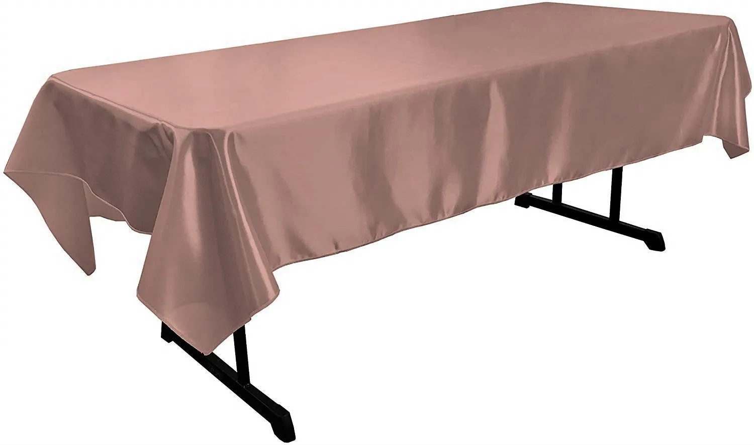 58" x 72" Rectangular Polyester Bridal Satin Table Tablecloth