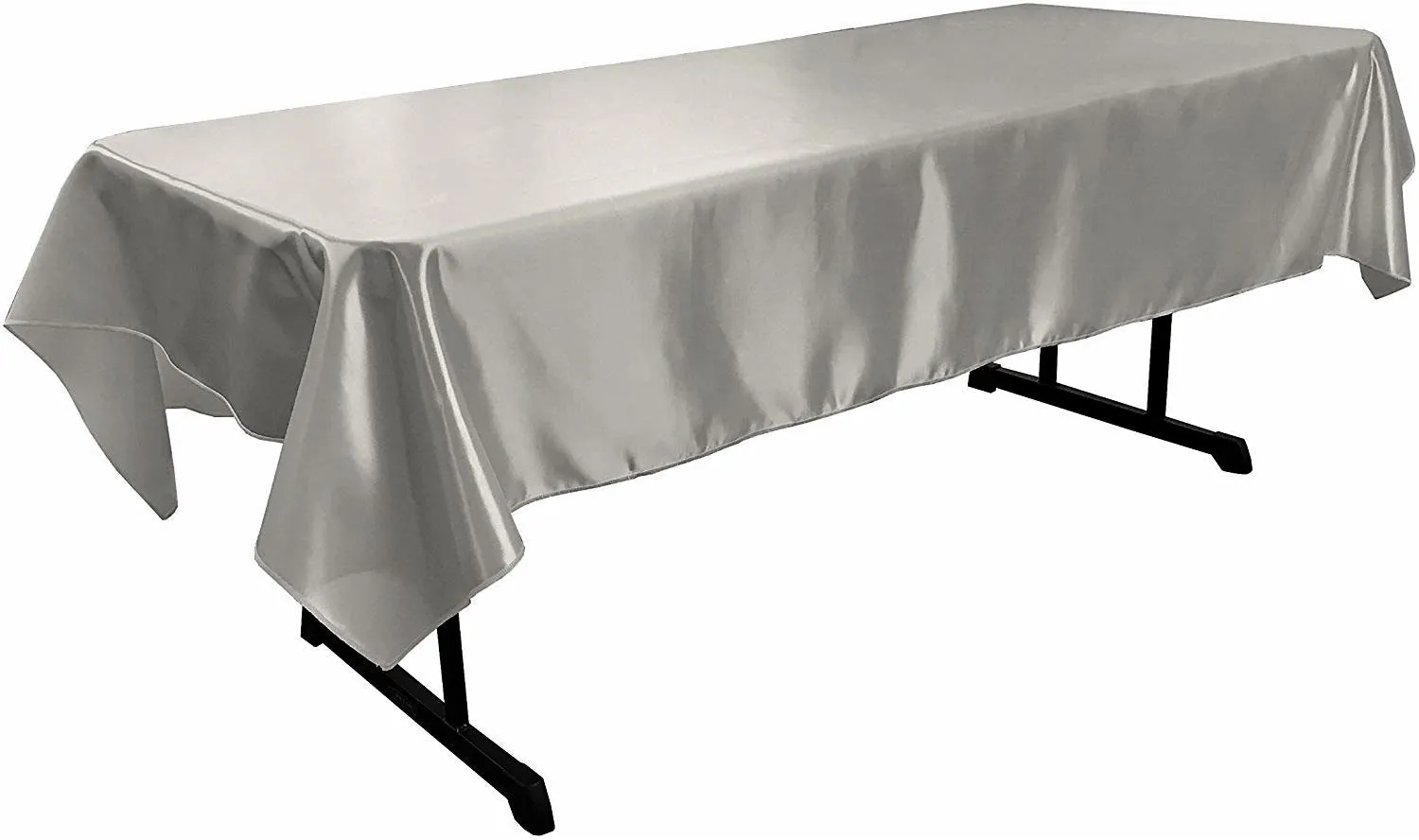 58" x 72" Rectangular Polyester Bridal Satin Table Tablecloth