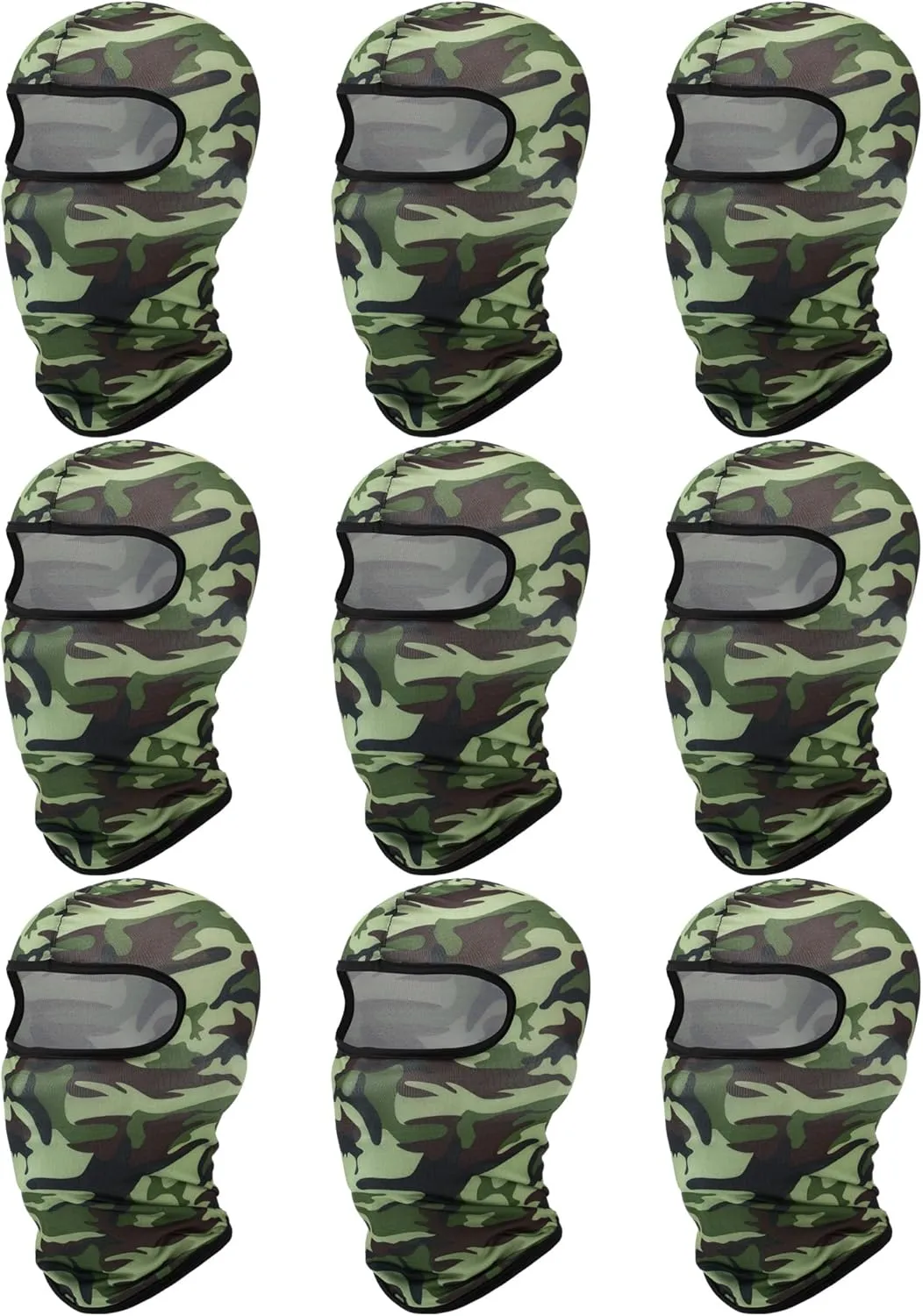 9 Pieces Ski Mask for Men Balaclava Face Mask Summer Face Mask Balaclava Full Face Mask Breathable Hood for Outdoor Use