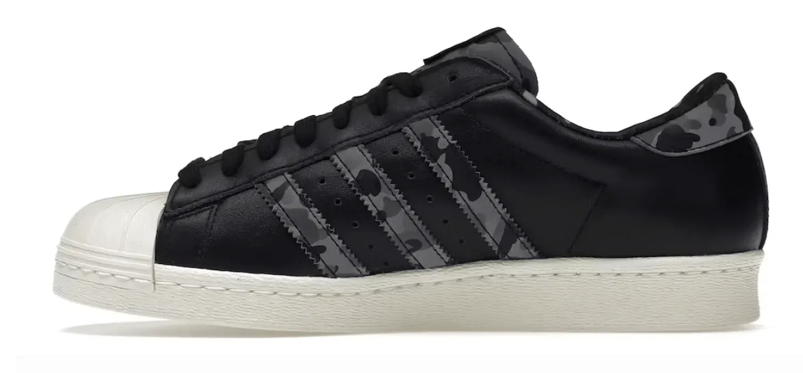 adidas Superstar 80s Undefeated Bape Black