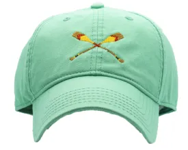Adult Oars On Key Green Baseball Hat