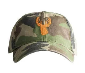 Adult Stag On Camo Baseball Hat