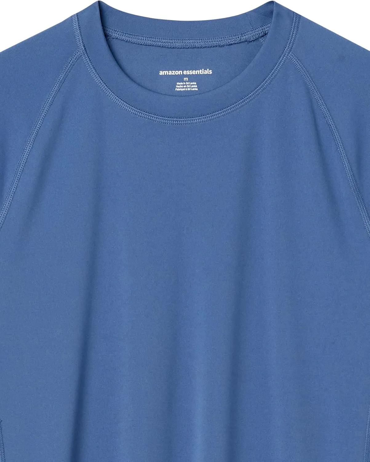 Amazon Essentials Men's Slim-Fit Short-Sleeve Quick-Dry UPF 50 Swim Tee