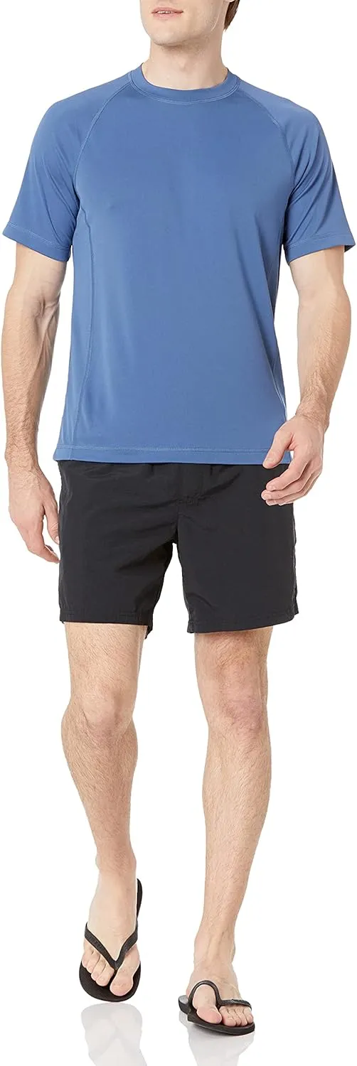 Amazon Essentials Men's Slim-Fit Short-Sleeve Quick-Dry UPF 50 Swim Tee