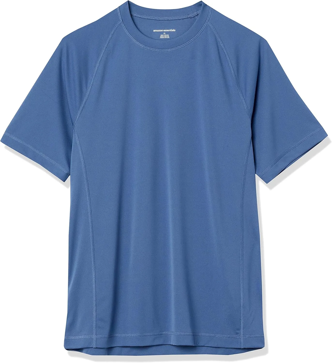 Amazon Essentials Men's Slim-Fit Short-Sleeve Quick-Dry UPF 50 Swim Tee