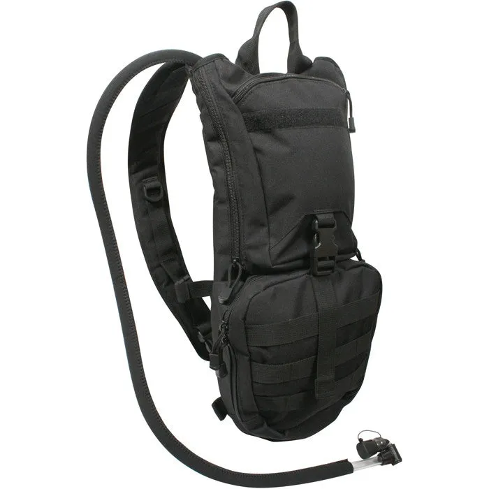 Black - Rapid Trek Tactical MOLLE Hydration Pack