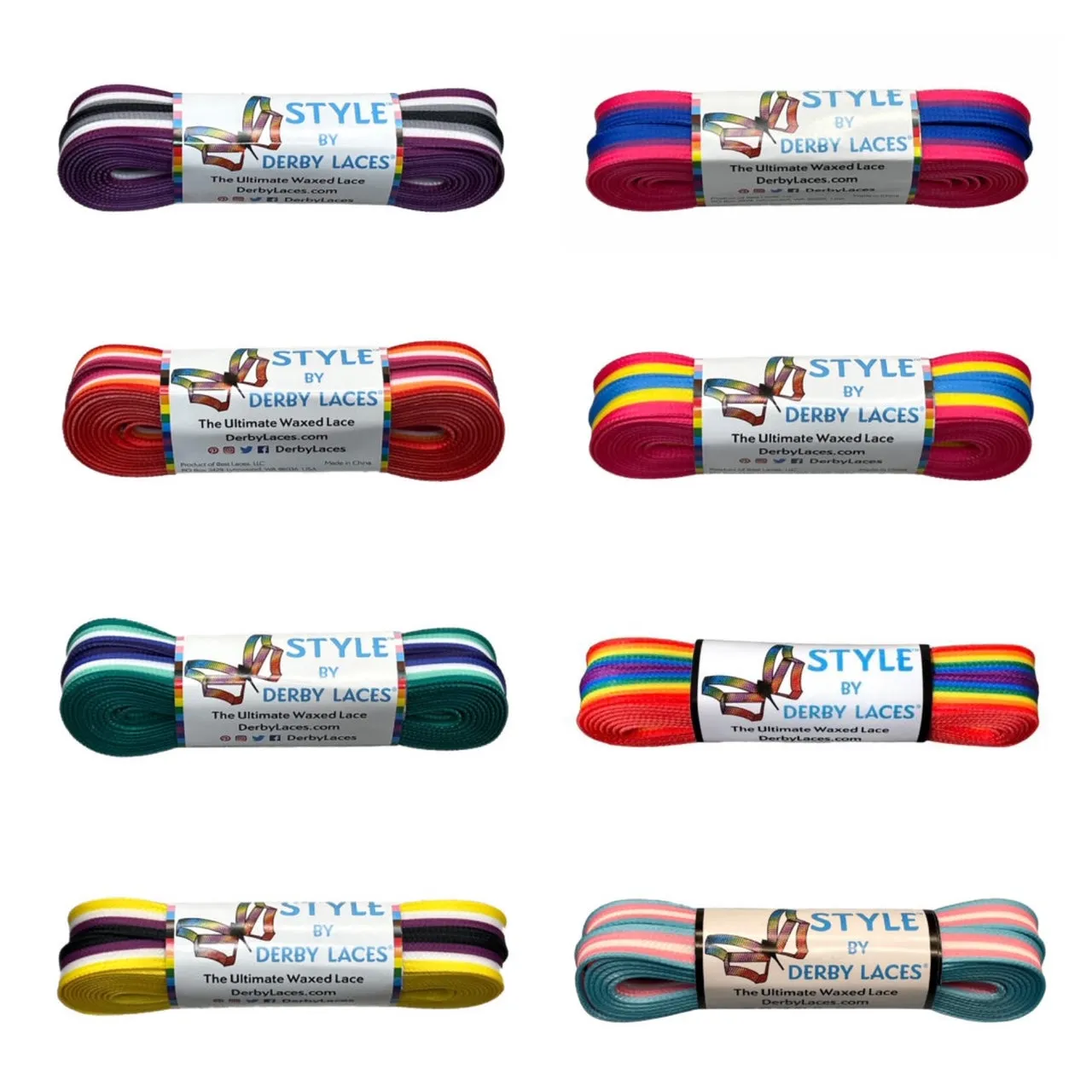 Derby Laces Pride Style 84in Pair