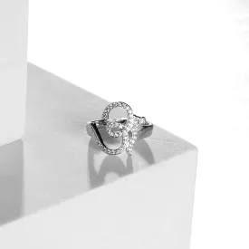 Divine Om Elegance Silver Ring