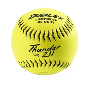 Dudley Thunder ZN Composite NSA .52 275 11 Inch Slowpitch Softball - One Dozen: 4E063Y
