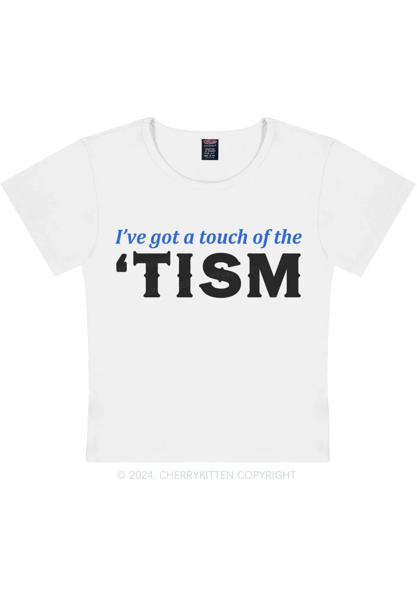 Got A Touch Of TISM Y2K Baby Tee Cherrykitten