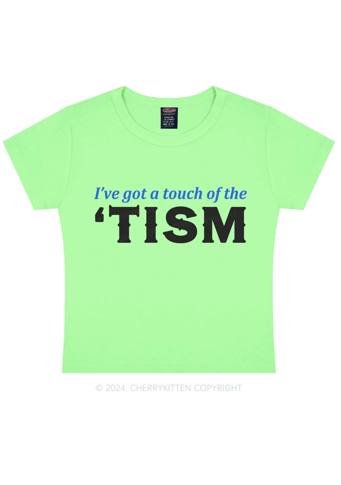 Got A Touch Of TISM Y2K Baby Tee Cherrykitten
