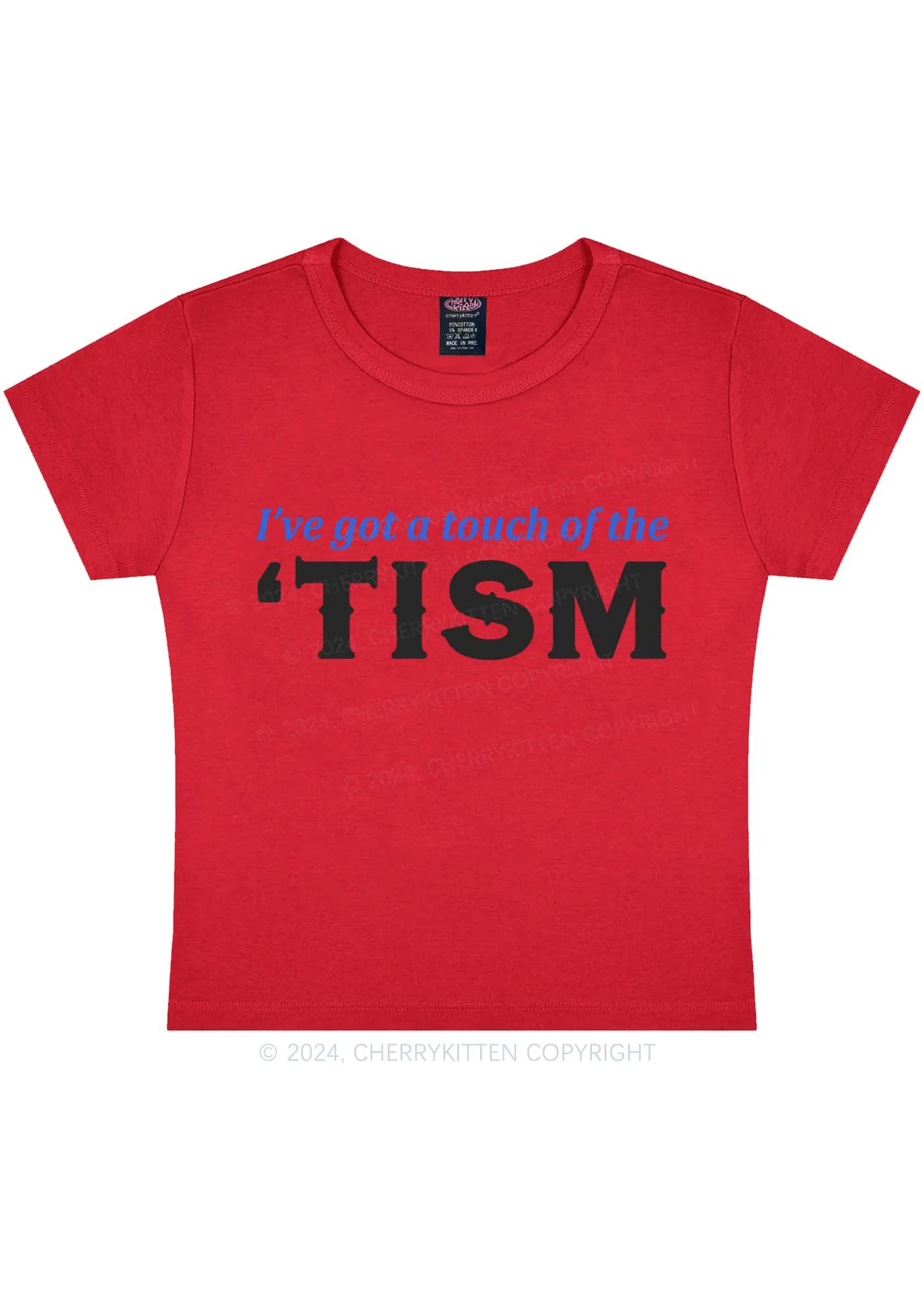 Got A Touch Of TISM Y2K Baby Tee Cherrykitten