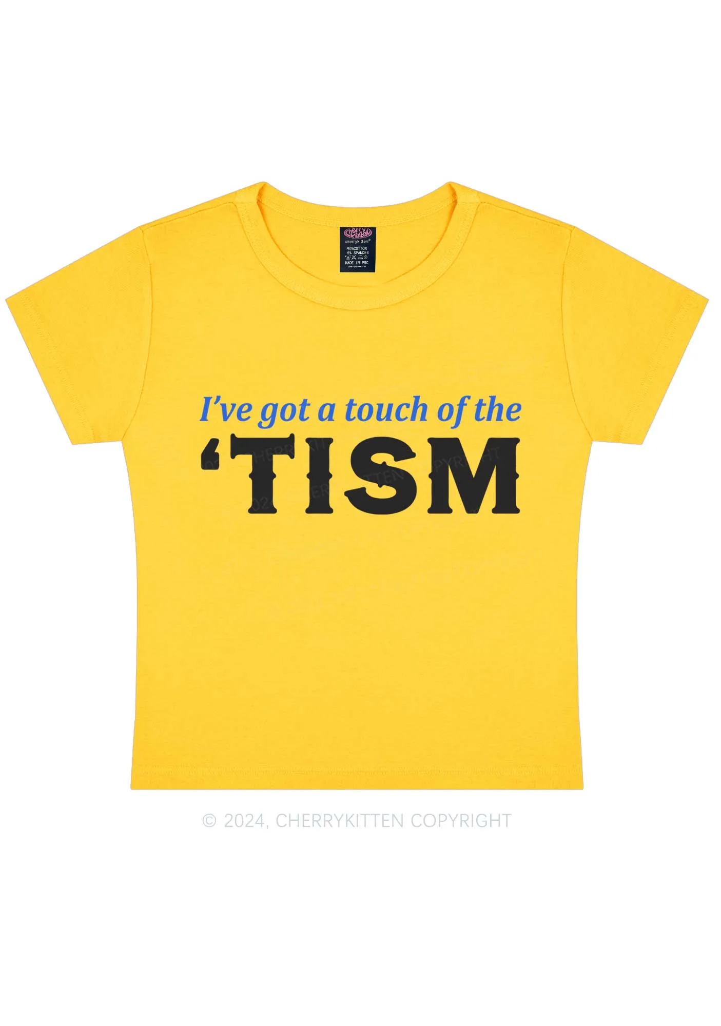 Got A Touch Of TISM Y2K Baby Tee Cherrykitten