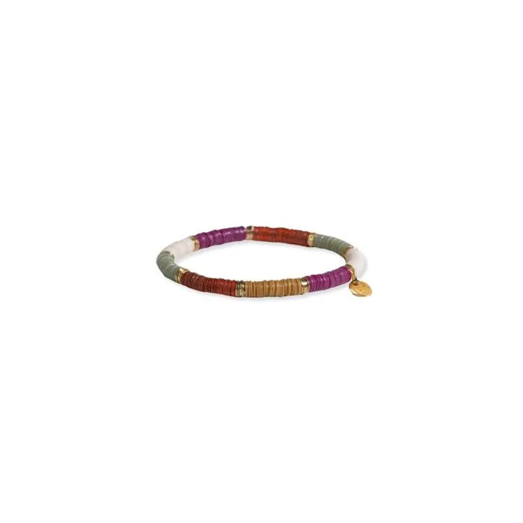Grace Gold Block Stretch Bracelet - Port