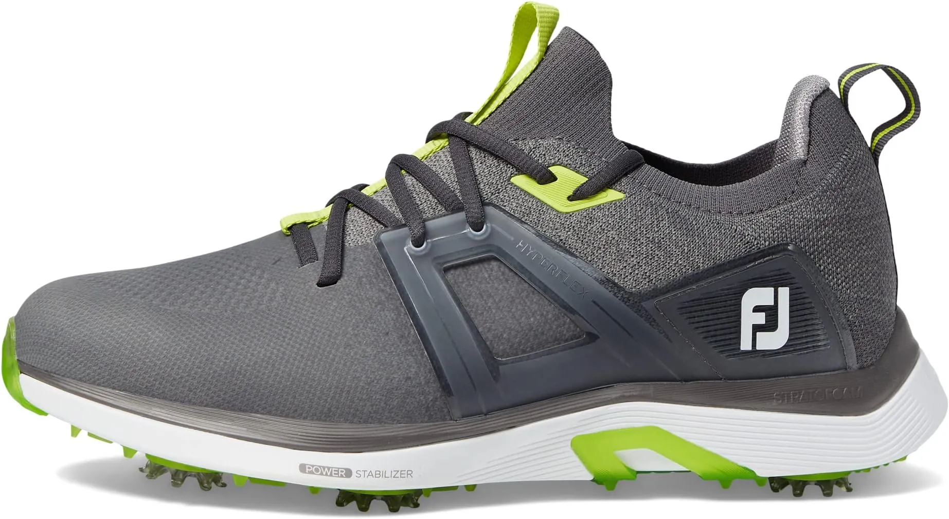 HyperFlex Golf Shoes FootJoy, Charcoal/Grey/Lime