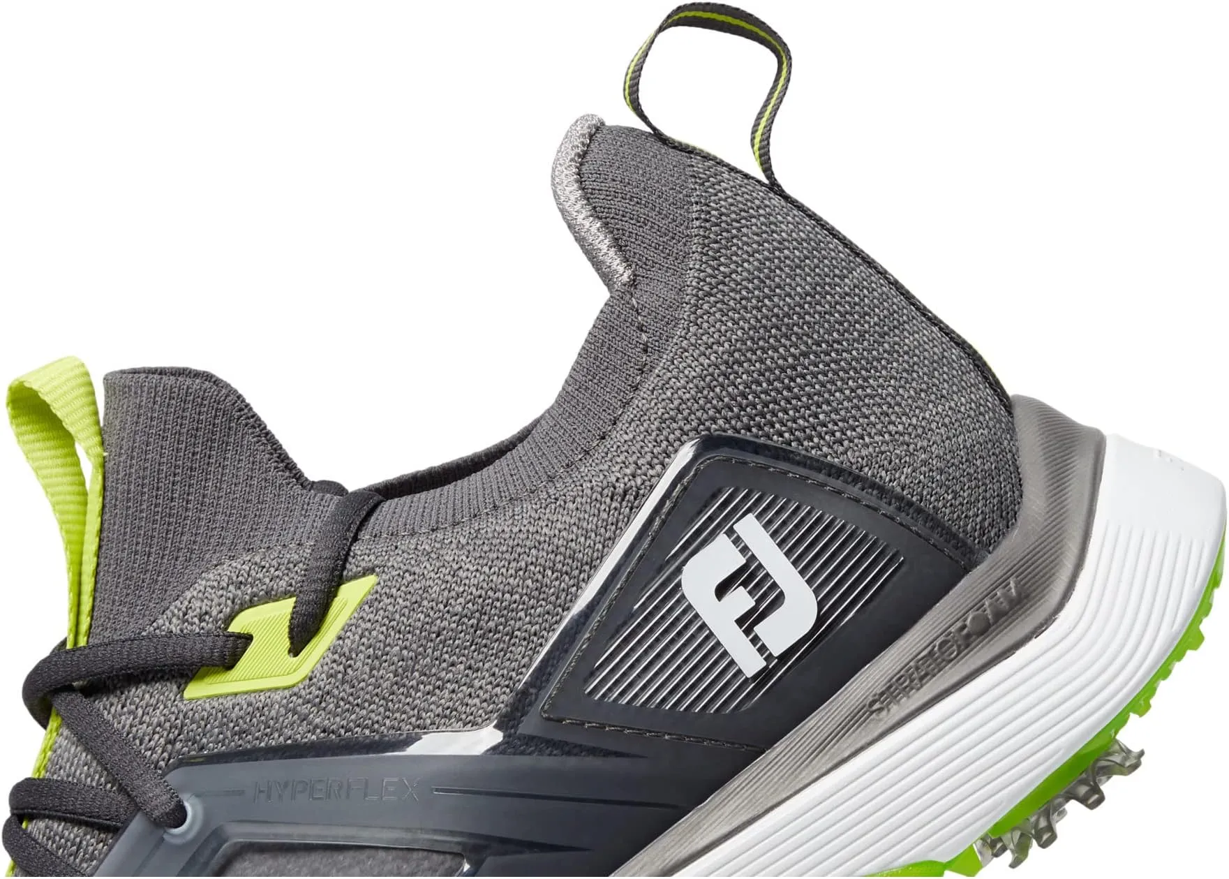 HyperFlex Golf Shoes FootJoy, Charcoal/Grey/Lime