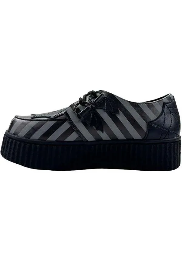 Krypt Web Stripe [Grey/Black] | CREEPERS*