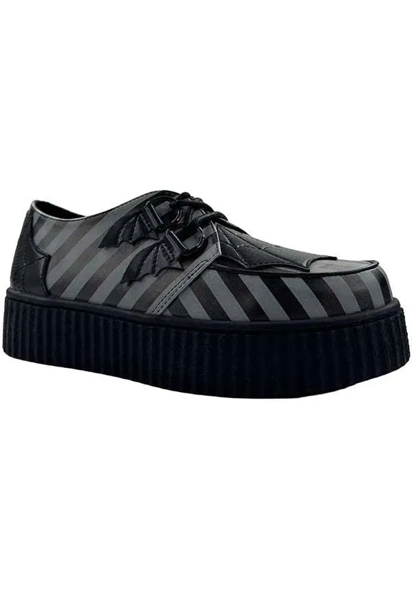 Krypt Web Stripe [Grey/Black] | CREEPERS*