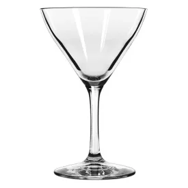Libbey 8555SR Bristol Valley Series 7.5 oz with SheerRim Dura-Temp Edge and Round Shape, Customizable Martini Glass, Case of 24 Pcs