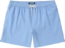 Men's Swim Shorts 5 inch Seersucker Swimming Trunks for Men Beach Shorts