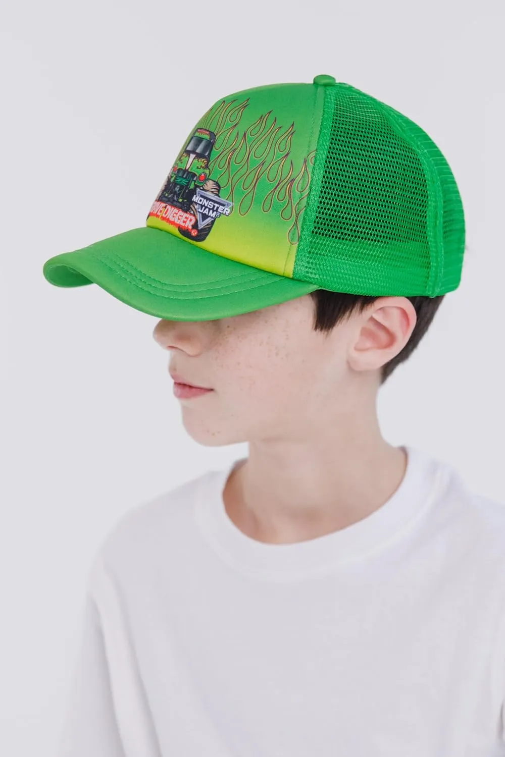 Monster Jam Grave Digger El Toro Loco Megalodon Mesh Adjustable Snapback Baseball Cap One Size