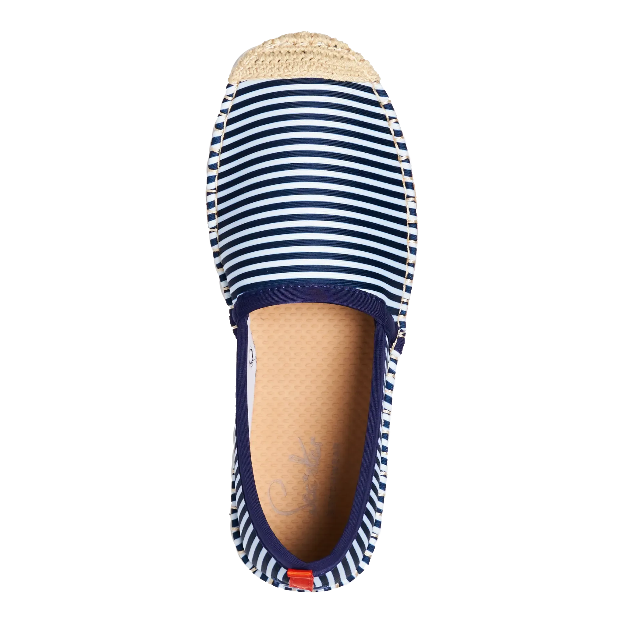 NAVY/WHITE MICROSTRIPE - WOMENS BEACHCOMBER ESPADRILLE