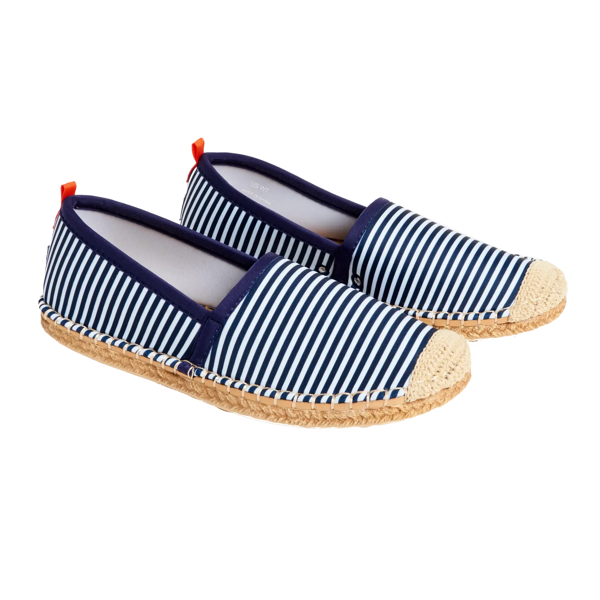 NAVY/WHITE MICROSTRIPE - WOMENS BEACHCOMBER ESPADRILLE