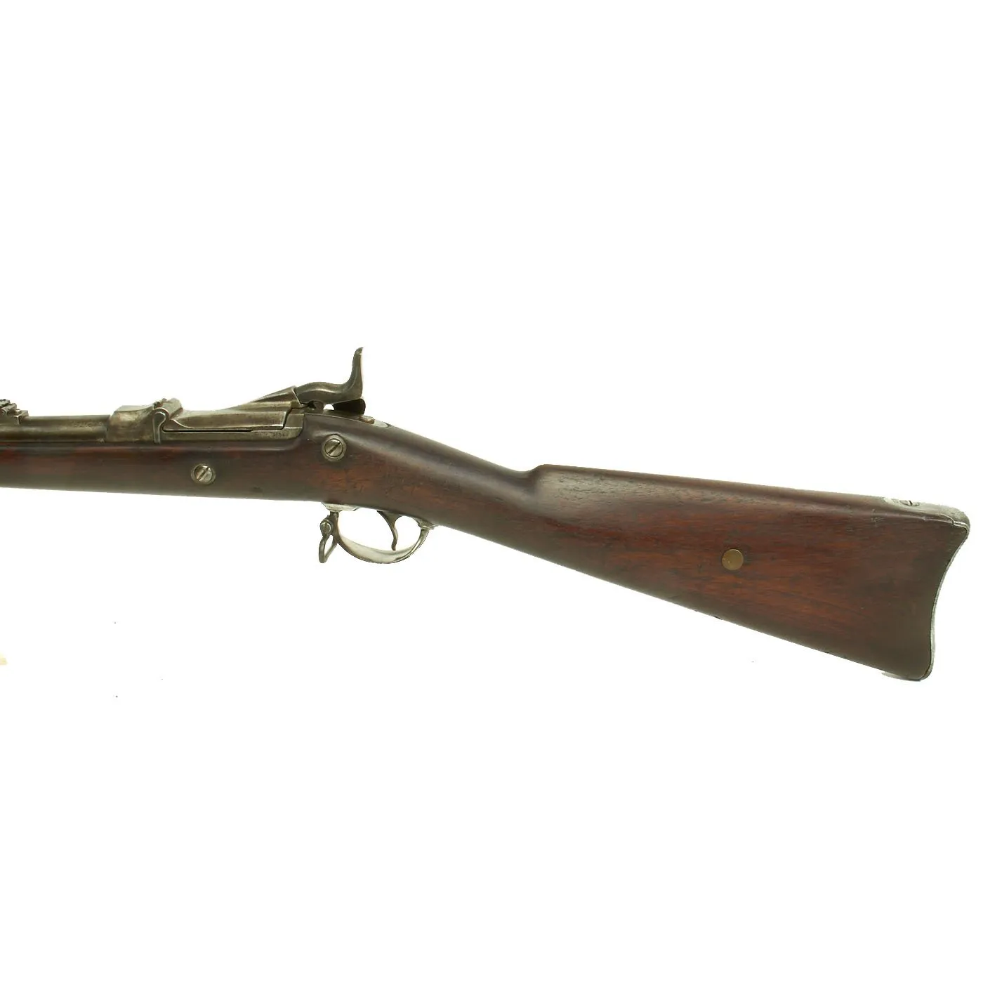 Original U.S. Springfield Trapdoor M1873 Rifle made in 1884 with Bayonet in N.J. Scabbard - Serial No 242628