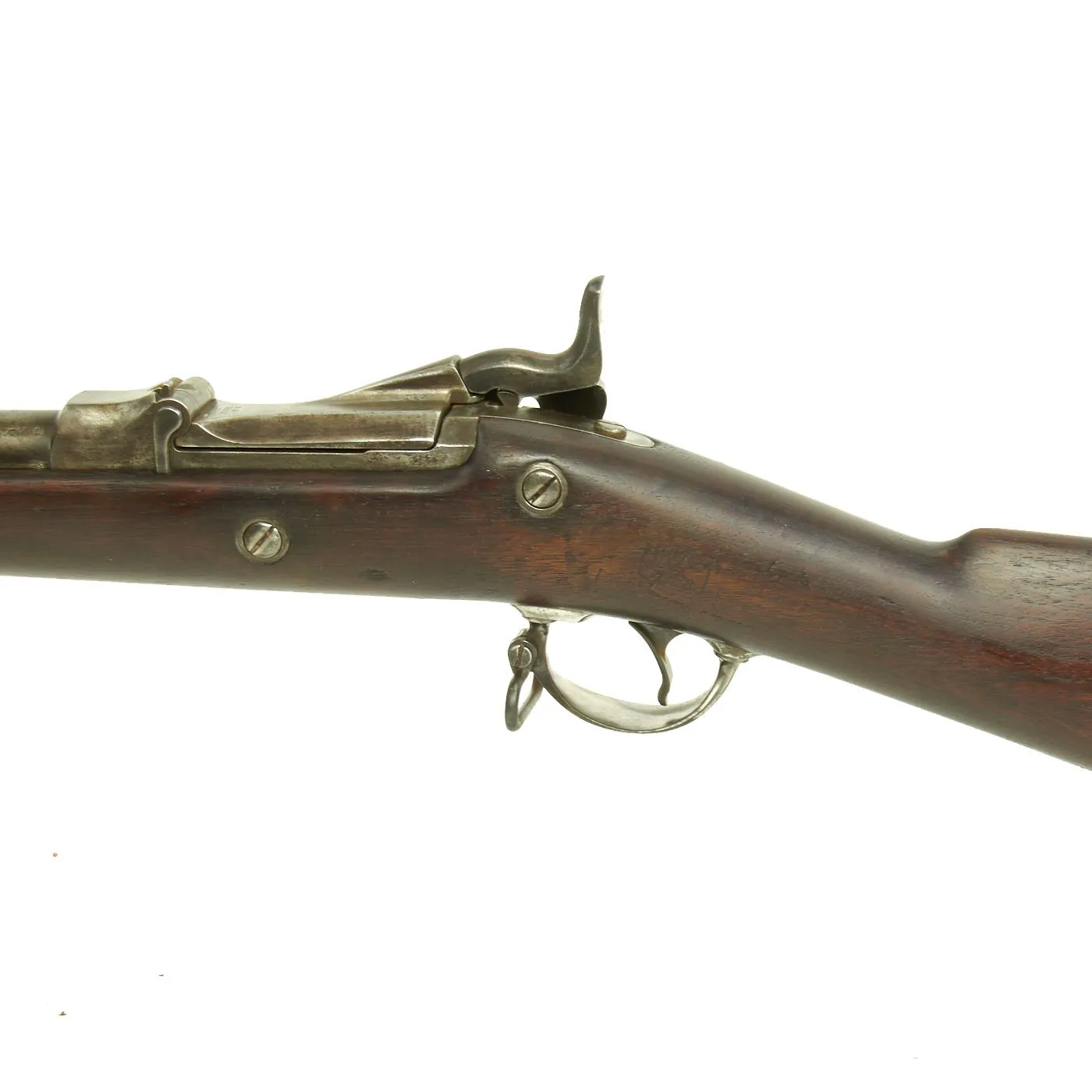 Original U.S. Springfield Trapdoor M1873 Rifle made in 1884 with Bayonet in N.J. Scabbard - Serial No 242628